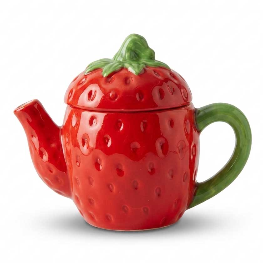 Ceramic Strawberry Teapot