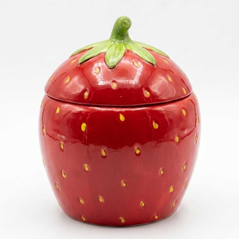 Ceramic Strawberry Canister