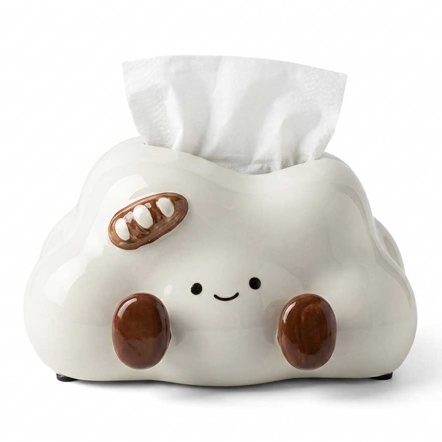 CloudNest™ Ceramic Tissue Box Holder