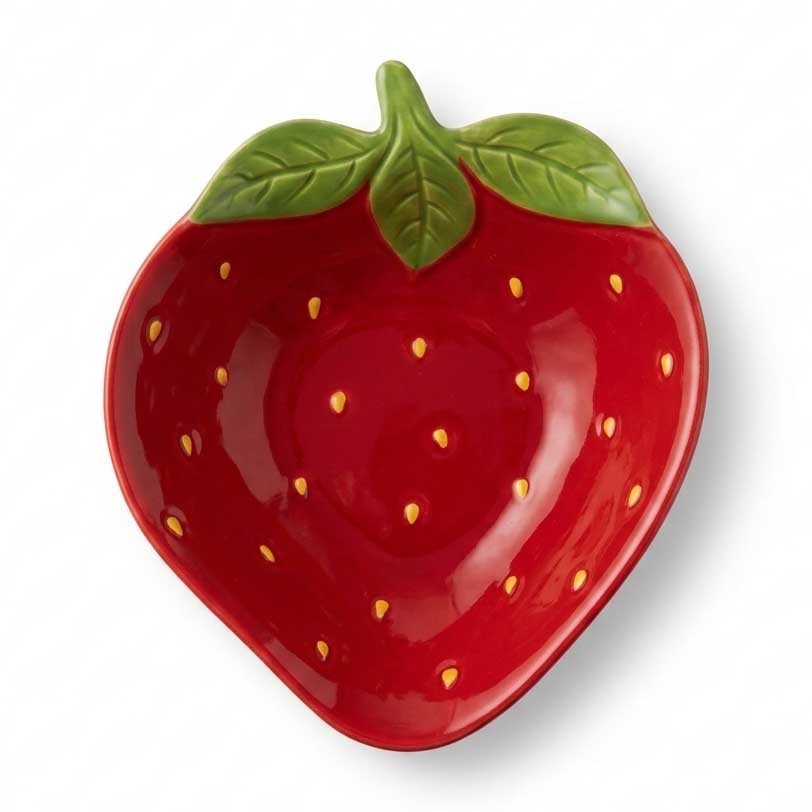 Ceramic Strawberry Plate