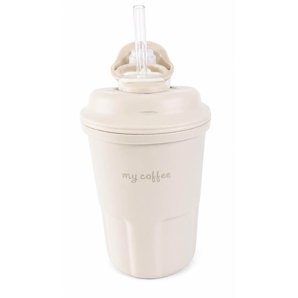 Stainless Steel Insulated Coffee Tumbler with Straw