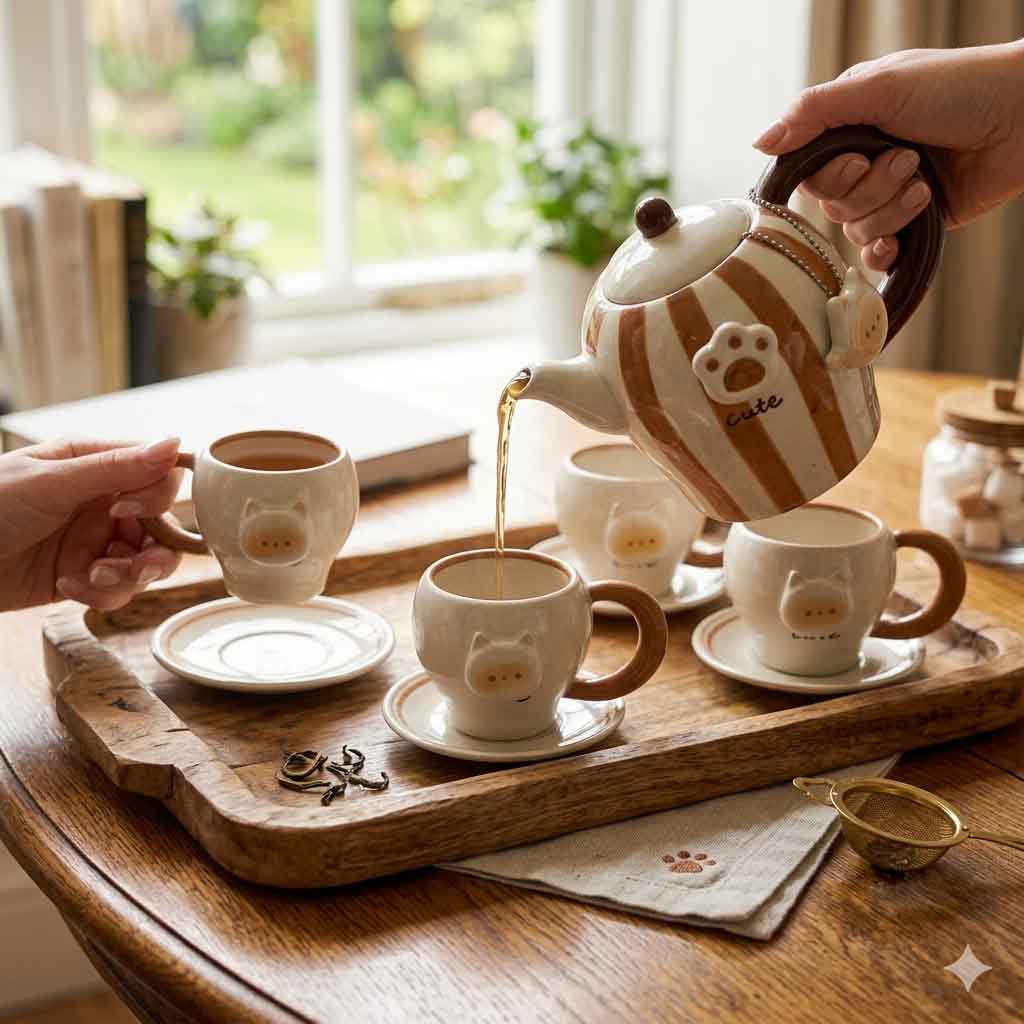 Cute Ceramic Tea Set