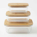 Glass Serving Tray Set